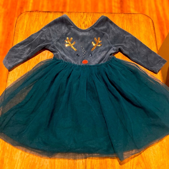 mini boden reindeer dress Boden Girls Boden Reindeer Dress Mini Boden Reindeer Dress Size 5-6 Y